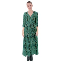 Branches Of A Wonderful Flower Tree In The Light Of Life Button Up Maxi Dress by pepitasart