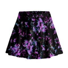 Abstract Intricate Texture Print Mini Flare Skirt by dflcprintsclothing