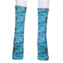 Clown Ghost Pattern Blue Men s Crew Socks View2