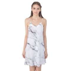 White Faux Marble Camis Nightgown by Dushan