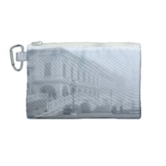 Fog Winter Scene Venice, Italy Canvas Cosmetic Bag (medium) by dflcprintsclothing