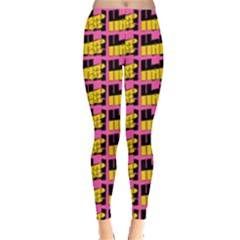 Haha - Nelson Pointing Finger At People - Funny Laugh Leggings  by DinzDas