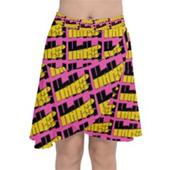 Haha - Nelson Pointing Finger At People - Funny Laugh Chiffon Wrap Front Skirt by DinzDas