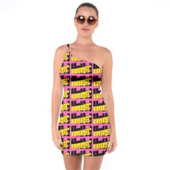 Haha - Nelson Pointing Finger At People - Funny Laugh One Soulder Bodycon Dress by DinzDas