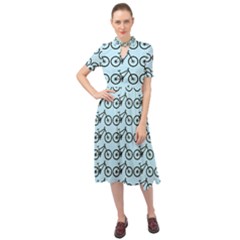 Mountain Bike - Mtb - Hardtail And Dirt Jump Keyhole Neckline Chiffon Dress by DinzDas