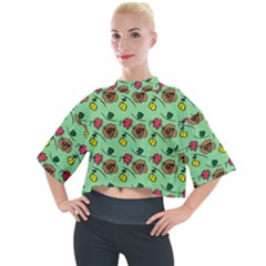 Lady Bug Fart - Nature And Insects Mock Neck Tee by DinzDas