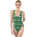 Game Over Karate And Gaming - Pixel Martial Arts High Leg Strappy Swimsuit View1