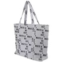 White And Nerdy - Computer Nerds And Geeks Zip Up Canvas Bag View1