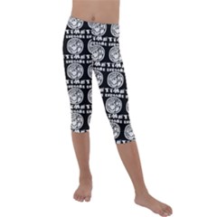 Inka Cultur Animal - Animals And Occult Religion Kids  Lightweight Velour Capri Leggings  by DinzDas