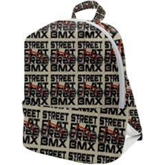 Bmx And Street Style - Urban Cycling Culture Zip Up Backpack by DinzDas