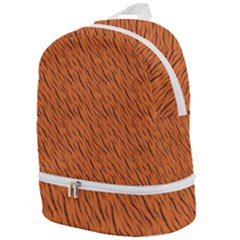 Animal Skin - Lion And Orange Skinnes Animals - Savannah And Africa Zip Bottom Backpack by DinzDas