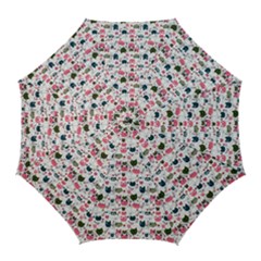 Adorable Seamless Cat Head Pattern01 Golf Umbrellas by TastefulDesigns