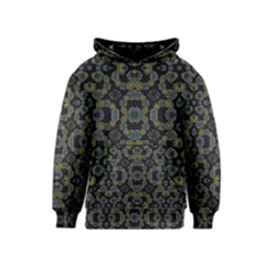 Modern Ornate Stylized Motif Print Kids  Pullover Hoodie by dflcprintsclothing