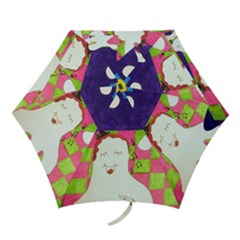 Circus Ghosts Sing Mini Folding Umbrellas by snowwhitegirl