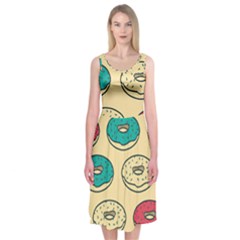 Donuts Midi Sleeveless Dress by Sobalvarro