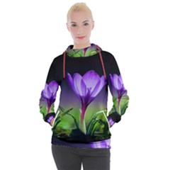 Floral Nature Women s Hooded Pullover by Sparkle