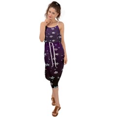 Stars Waist Tie Cover Up Chiffon Dress by Sparkle