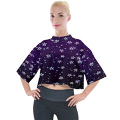 Stars Mock Neck Tee by Sparkle