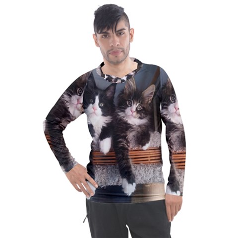 Cats Brothers Men s Pique Long Sleeve Tee by Sparkle