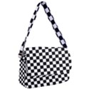 Black and white chessboard pattern, classic, tiled, chess like theme Courier Bag View1