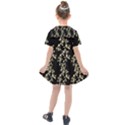 Dark Botanical Motif Pattern Kids  Sailor Dress View2