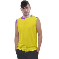 Carnival Mardi Gras Purple Yellow Green Stripes Men s Regular Tank Top by yoursparklingshop