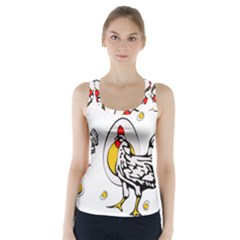 Roseanne Chicken Racer Back Sports Top by EvgeniaEsenina