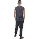 Abstract metallic spirals, silver color, dark grey, graphite colour Men s Regular Tank Top View2