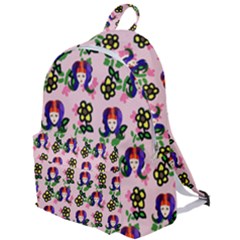 60s Girl Pink Floral Daisy The Plain Backpack by snowwhitegirl