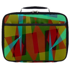 Rainbow Colors Palette Mix, Abstract Triangles, Asymmetric Pattern Full Print Lunch Bag by Casemiro