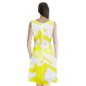 Golden Yellow Rose Sleeveless Waist Tie Chiffon Dress View2