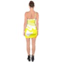 Golden Yellow Rose One Soulder Bodycon Dress View2