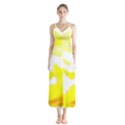 Golden Yellow Rose Button Up Chiffon Maxi Dress View1