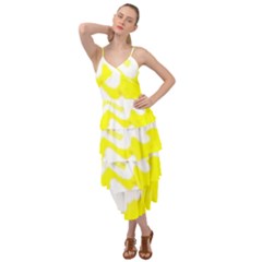 Golden Yellow Rose Layered Bottom Dress by Janetaudreywilson