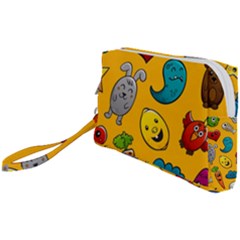 Graffiti Characters Seamless Ornament Wristlet Pouch Bag (small) by Amaryn4rt