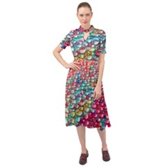 Rainbow Support Group  Keyhole Neckline Chiffon Dress by ScottFreeArt