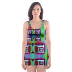 Corridor Nightmare Skater Dress Swimsuit by ScottFreeArt