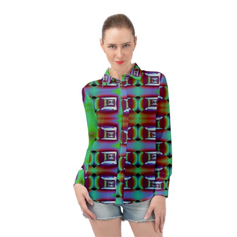 Corridor Nightmare Long Sleeve Chiffon Shirt by ScottFreeArt