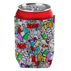 Graffit Characters Seamless Pattern Art Can Holder by Amaryn4rt