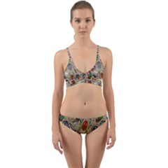 Tattoo Pattern Wrap Around Bikini Set by Amaryn4rt