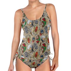 Tattoo Pattern Tankini Set by Amaryn4rt