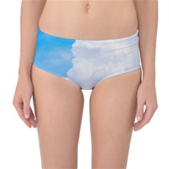 Sky Mid-waist Bikini Bottoms by byali