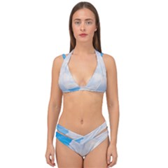 Sky Double Strap Halter Bikini Set by byali