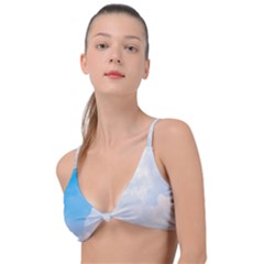 Sky Knot Up Bikini Top by byali