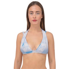 Sky Double Strap Halter Bikini Top by byali