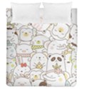 Cute-baby-animals-seamless-pattern Duvet Cover Double Side (Queen Size) View2