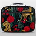 Seamless-pattern-with-leopards-and-roses-vector Full Print Lunch Bag View1