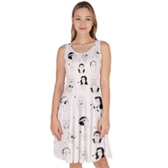 Monster Night Knee Length Skater Dress With Pockets by kitfoxart