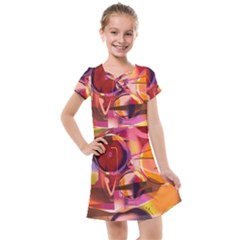 Fractured Colours Kids  Cross Web Dress by helendesigns