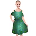 Cross Crossing Crosswalk Line Walk Kids  Cut Out Shoulders Chiffon Dress View1